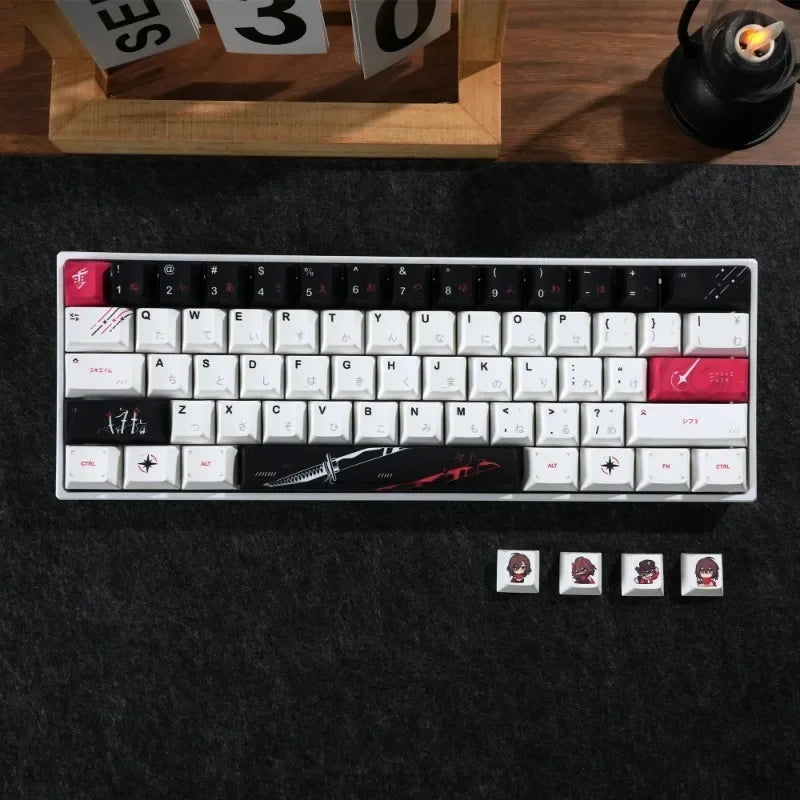 Keycaps for Keyboard with Japanese Layout Anime Keycaps PBT Dye-Sublimation Thick Keycaps Cherry Profile133 134 135Keys