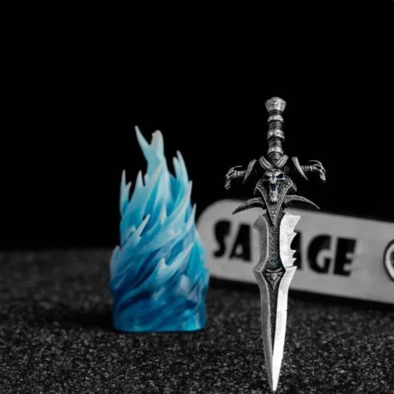 World of Warcraft Frostmourne Anime Keycaps Lich King Translucent Key Caps Mechanical Keyboard Caps Korean Keycap PC Gamer Gifts