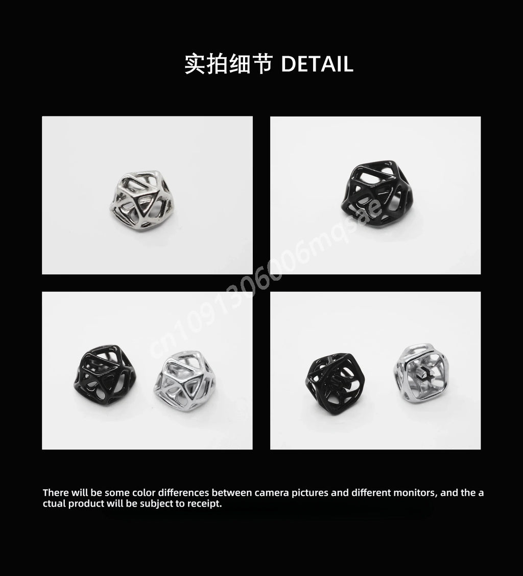 1pc Hollow Keycap Metal Customized Personalized Cross Axis Artisan Keycap 18x18mm for Mechanical Keyboard Advanced Gifts