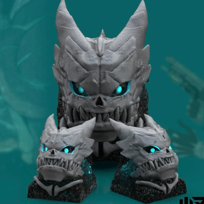 Monster Keycaps Custom White Cool Skull Cross Axis Mechanical Keyboard Keycaps Original Design 3D Resin Handmade Cartoon Keycaps