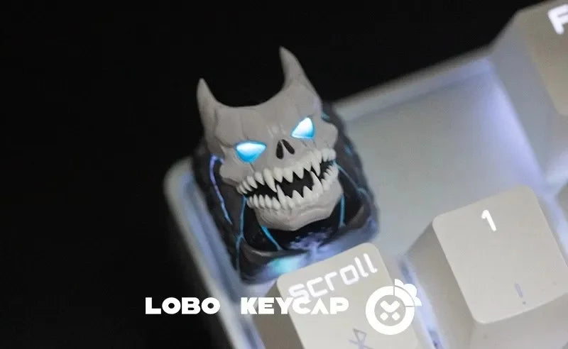 Kaiju No.8 Artisan Keycap Custom Ghost Anime 3d Keyboard Key Caps Esc Point Resin Key Caps Mechanical Keyboard Game Accessories