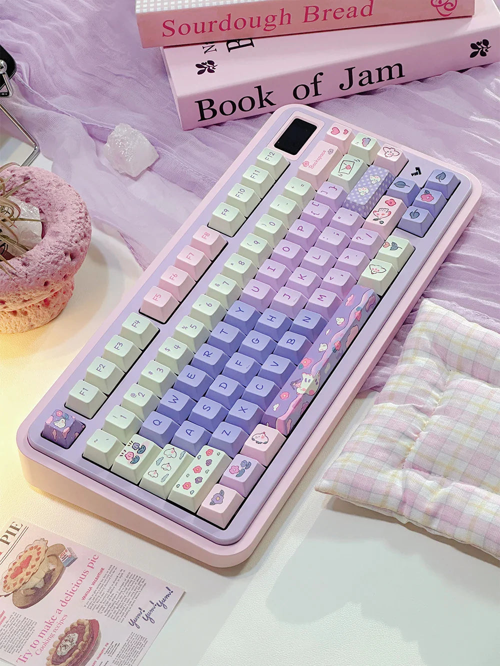 95 Keys Cherry Profile PBT Keycaps Love Letter Theme Key Caps for Gaming Mechanical Keyboard 61/64/68/75/84Keys GMK67 AULA F75