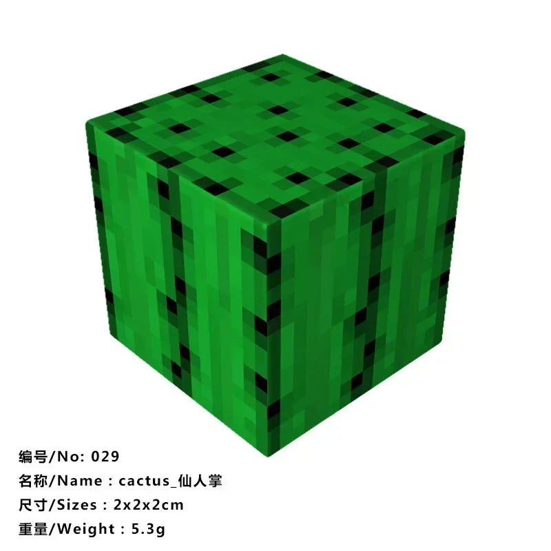10pcs Minecraftinglys Magnetic Blocks Anime Children Puzzle Assembled Toy Doll Mini Magnetic Cube Model Kids Construction Toys