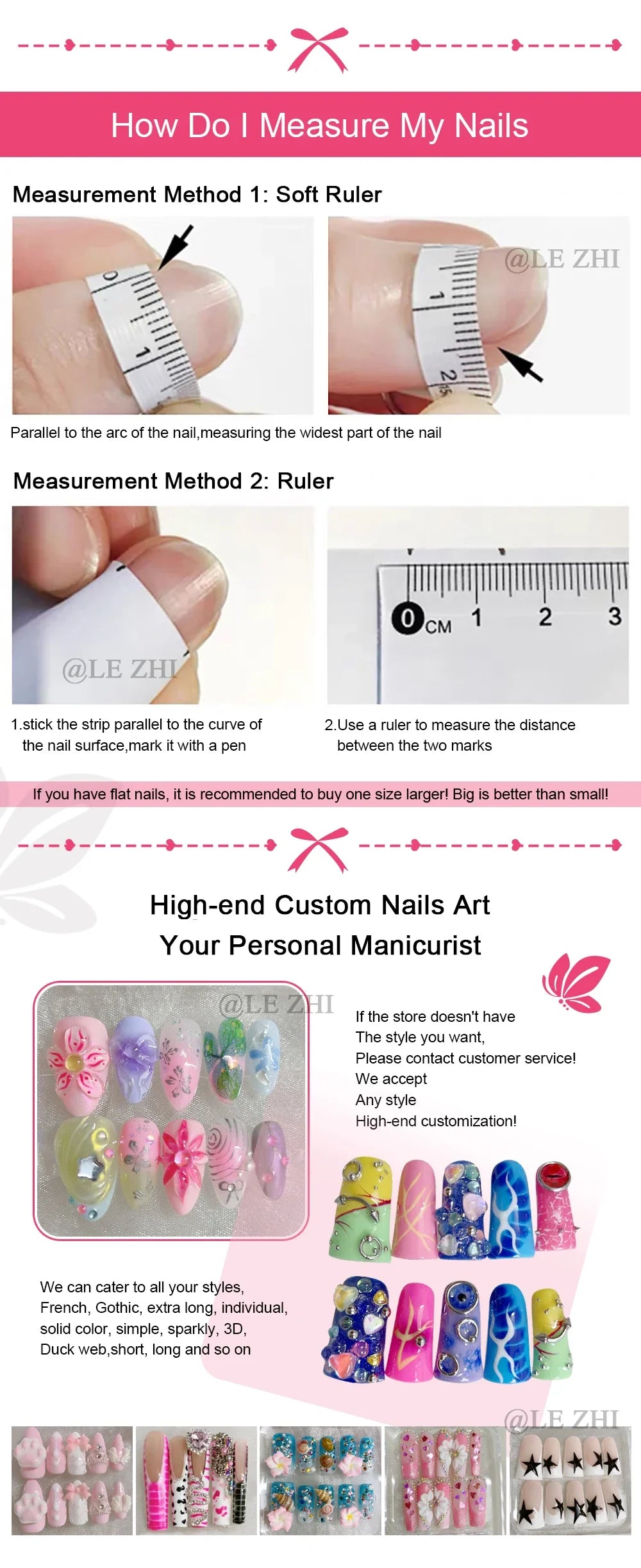 Sanrio Hello Kitty Y2K Nail Cartoon Punk Long Square Handmade Fake Nails Leopard Print Five-Pointed Star Diamond Detachable Nail
