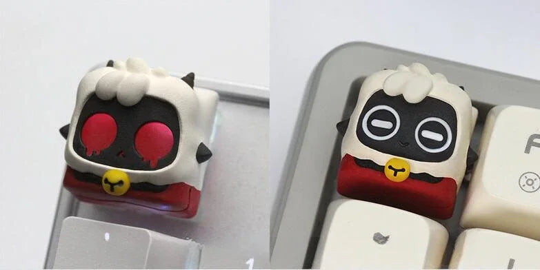 Anime Keycaps Cute Resin Keycap Cherry Profile Custom Artisan Keycaps for Mechanical Keyboard Key Caps Switch Opener Gamer Gifts