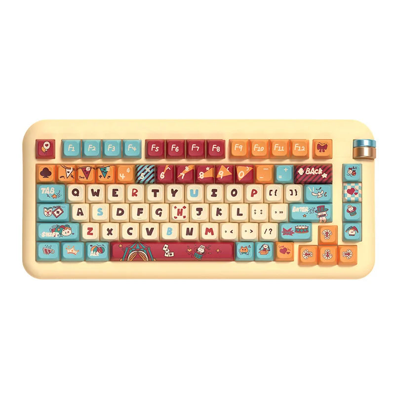Cat Circus Original Keycaps Personalized Customization Pbt Thermal Sublimation Mechanical Keycaps Festival Gift