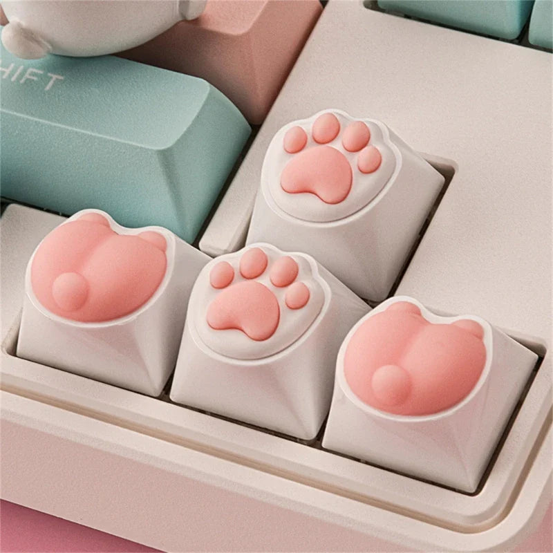 3D Claw Keycaps MX Structure Keycaps ABS+Silicone OEM Keys Caps Customizable Paw KeyCaps