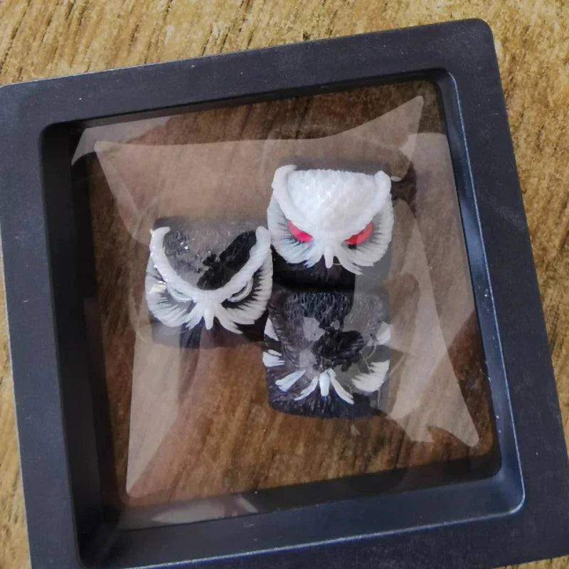 Owl Resin Keycaps Customized Replica with Personalized Translucent Creativity SA Cherry Profile Key Caps for Mechanical Keyboard