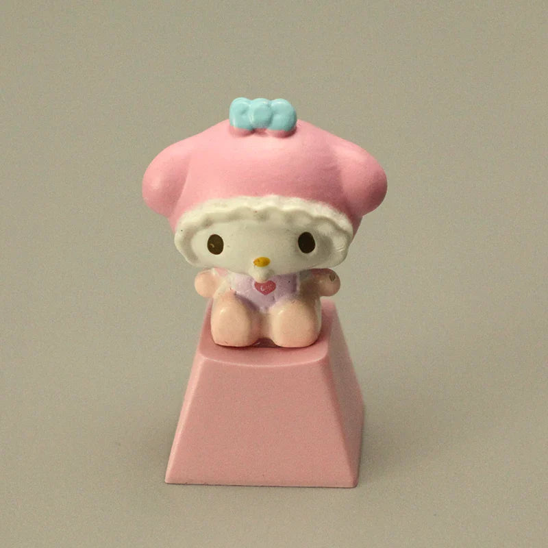 New Sanrio mMechanical 3D Keycap Game Keyboard Accessories Kuromi Melody Cartoon Cute Single Personality Keycap Enter Key