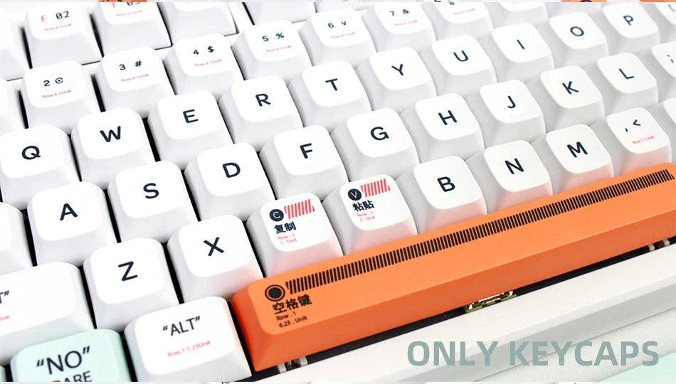 141 Keys XDA Profile Plastic Theme Keycaps PBT Dye Sublimation Key Caps Kit for GMK67 Gaming Mechanical Keyboard MX Switches