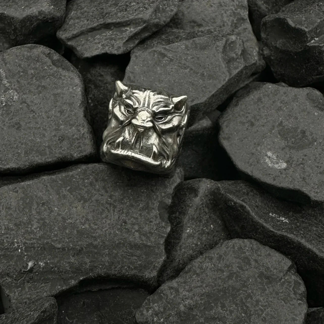 Black Myth: Wukong Keycaps Retro Skull Design Mechanical Keyboard Keycaps Customized Pure Copper Letter Card Slot Metal Keycaps