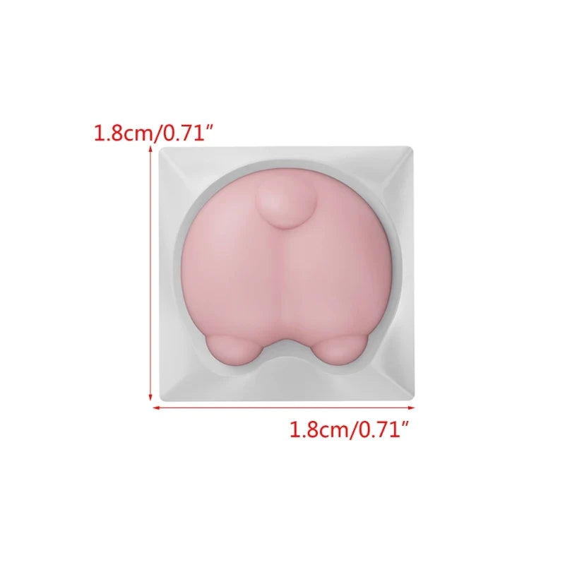 3D Soft Silicone Paw Keycap for Mechanical Keyboards and Colorful Keyboards Keycaps Supplies Sublimation Caps