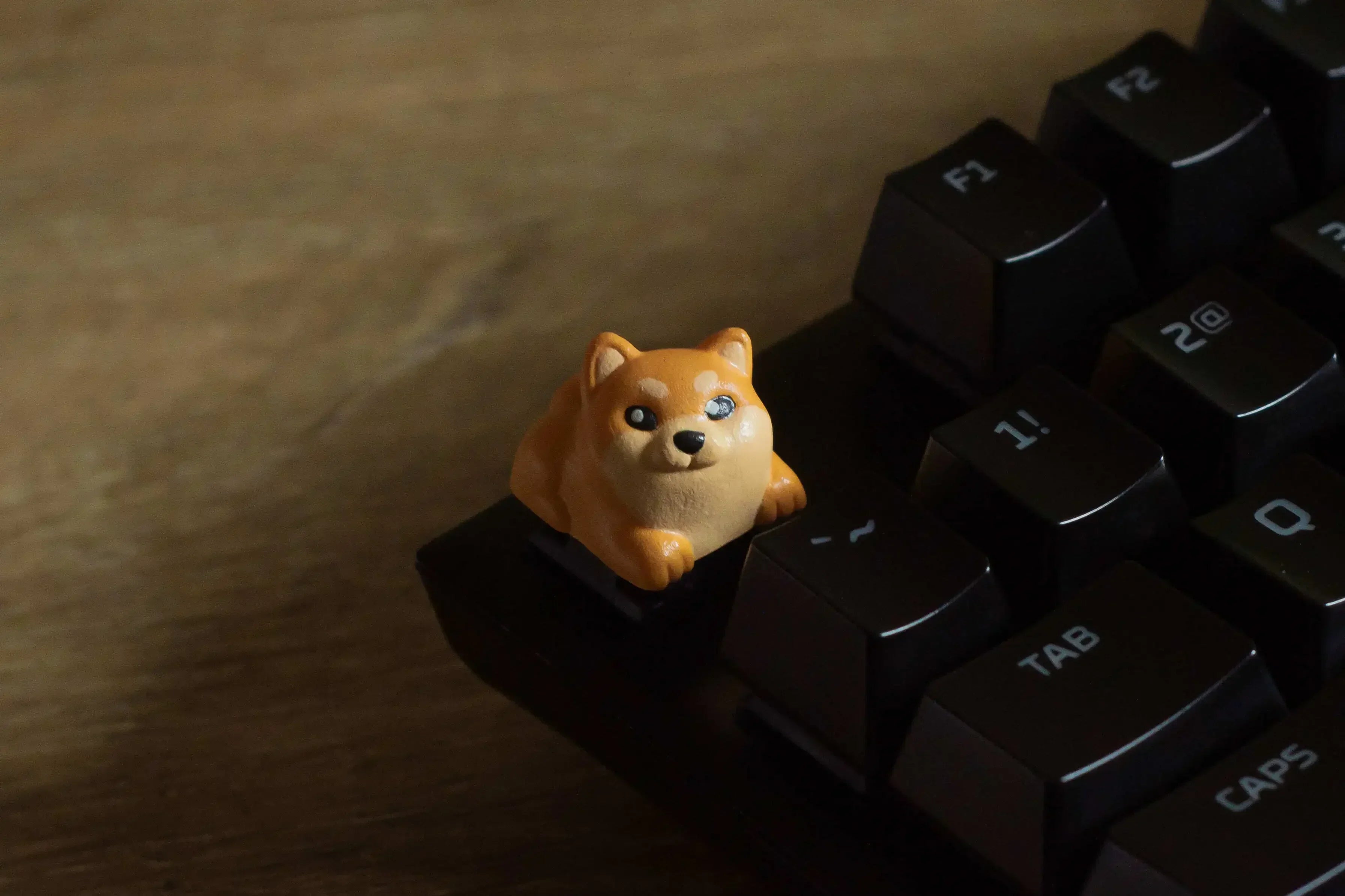 ECHOME Artisan Keycaps Shiba Dog Custom Animal Cute Keycap Resin Keyboard Cap Cartoon Pet KeyCap Mechanical Keyboard Accessories
