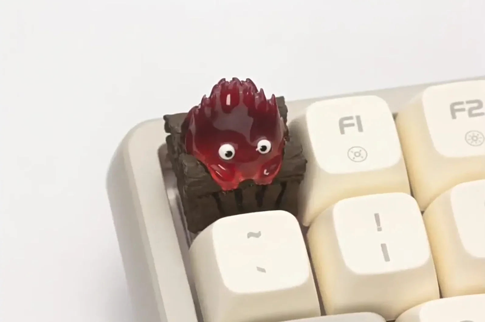 Calcifer Mechanical Keyboard Keycaps Customized Cute Keycap Cartoon Original Design Keycaps For Keyboard PC Gifts [In Stock]