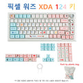 Candy Colorful 124 Keycaps XDA PBT Cartoon Keyboard Dye Sublimation for DIY Custom Mechanical Gaming Wear-Resistant Keycaps Kit