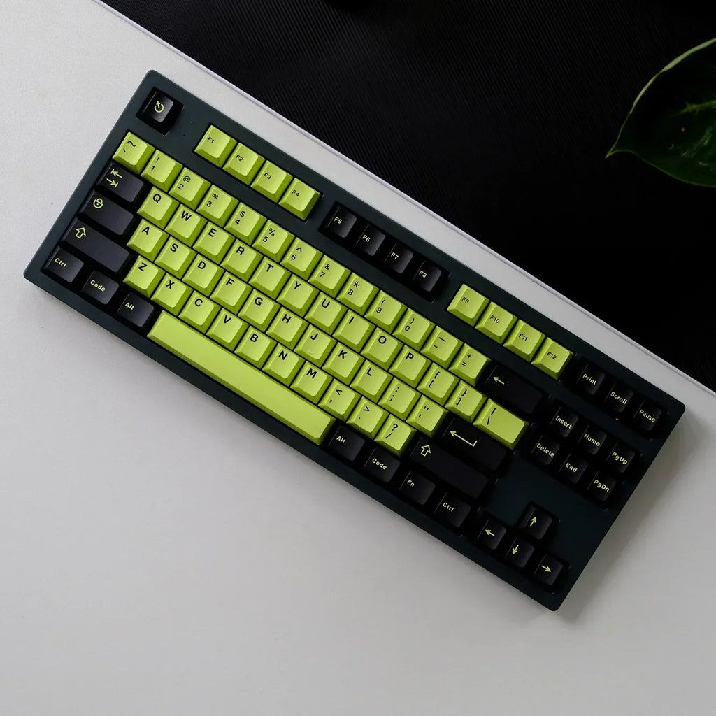 Cherry Profile 253 Keys Toxic Keycap Set Double Shot  Keycaps for Gateron MX Switches Mechanical Gamer Keyboard