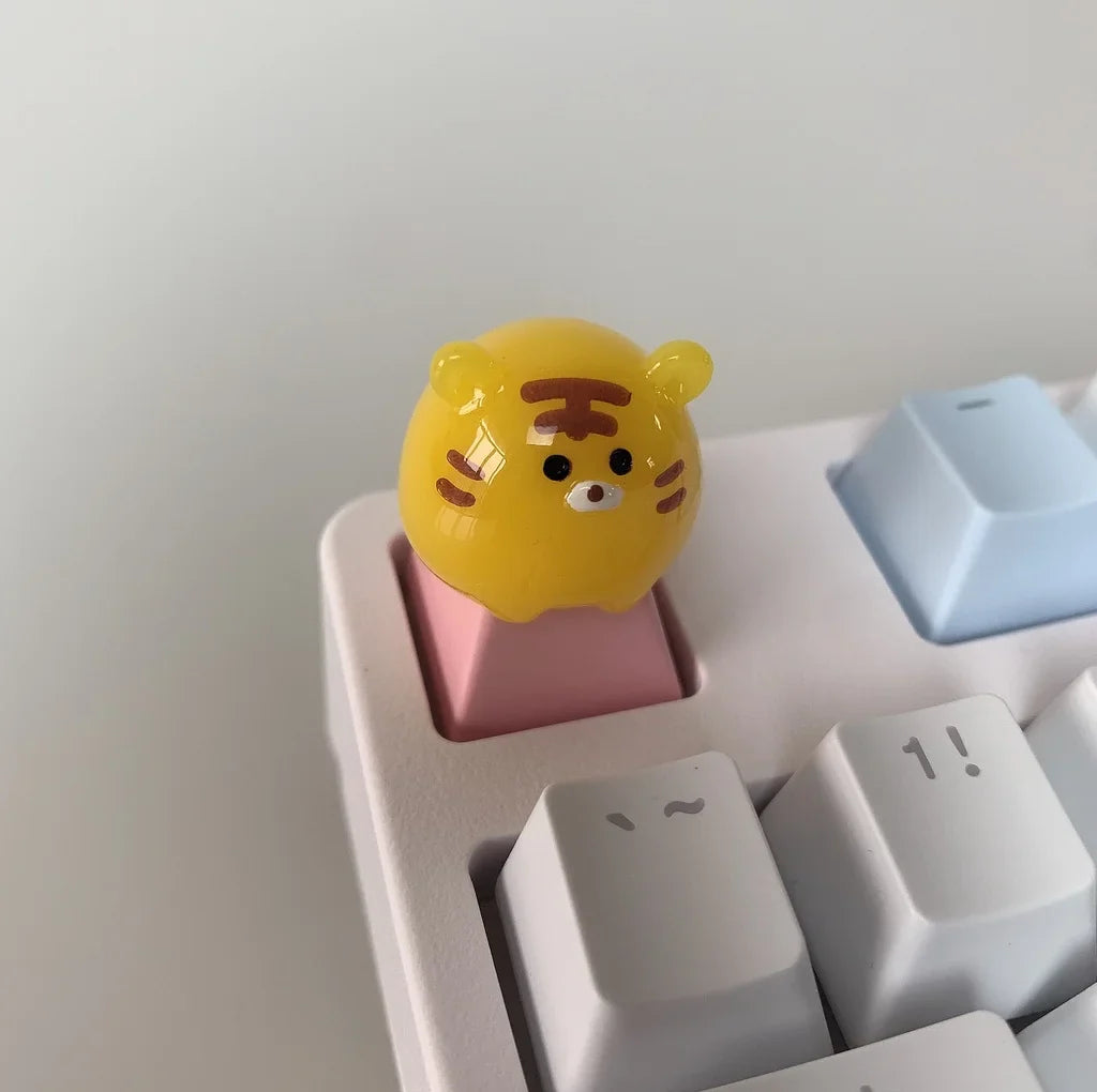 Personalized Creative Keycaps Cute Cartoon Animals 3DTranslucent Keycap for Cross Axis Mechanical Keyboard