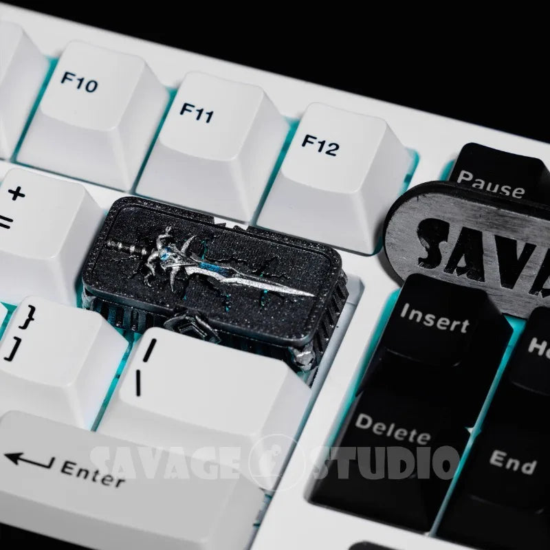 Anime Keycaps World of Warcraft Frostmourne Translucent Key Caps Mechanical Keyboard Caps Korean Keycap Game Peripheral Gifts