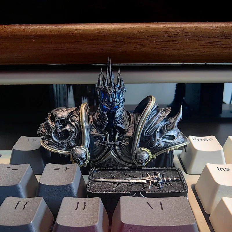 Anime Keycaps World of Warcraft Frostmourne Translucent Key Caps Mechanical Keyboard Caps Korean Keycap Game Peripheral Gifts
