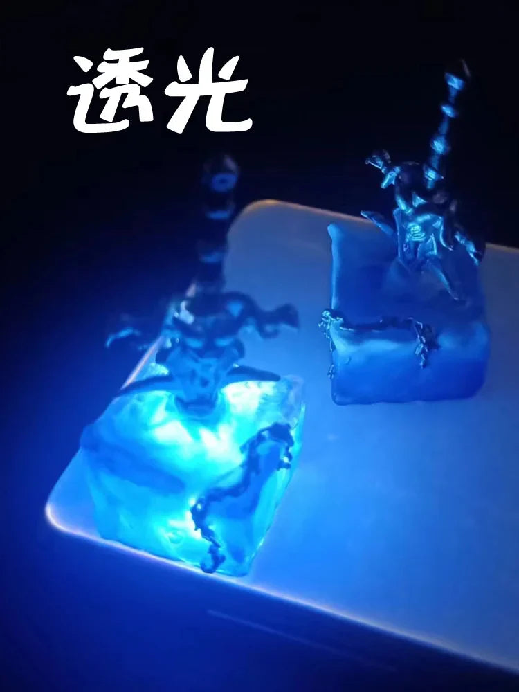 Anime Keycaps Frostmourne Resin Key Caps Mechanical Keyboard Caps Personalized Artisan Keycap Pc Accessories Gift Korean Keycaps