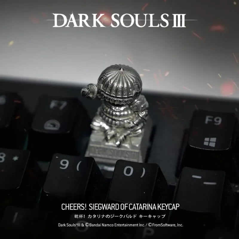 Artisan Keycaps Dark Souls SIEGMEYER OF CATARINA Keyboard Personalized Character Keycaps Aluminum Plated Alloy Cool Gaming Gifts