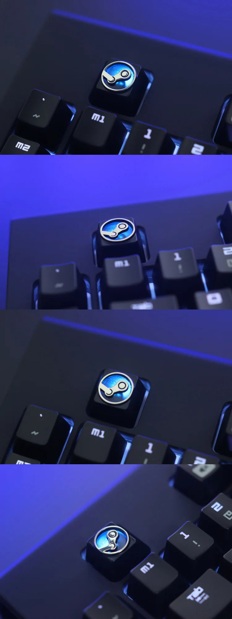 Dropshipping Artisan Custom ESC Keycap Alu Alloy Keycaps for Mechanical Keyboard STEAM R4 Height Stereoscopic