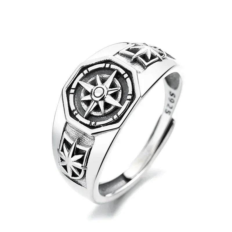 Punk Trend Spider Insect Open Adjustable Ring Men Street Hip Hop Fashion Cool Jewelry Boy Gift
