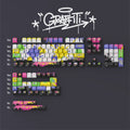 Graffiti Keycap Set Cherry Profile PBT Dye-sublimation Keycaps for Mechanical Keyboard Mx Swich 61/64/68/84/87/104/108 키캡