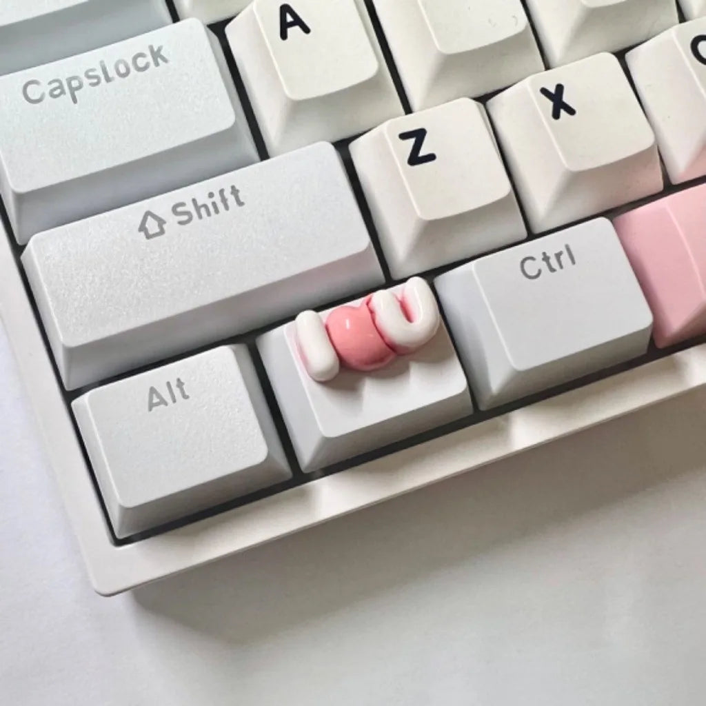 1.25U 1.5U Ctrl / Tab Personalized Keycaps Cloud Bow Cross Axis Mechanical Keyboard Keycaps Cute OEM Supplementary Keycaps
