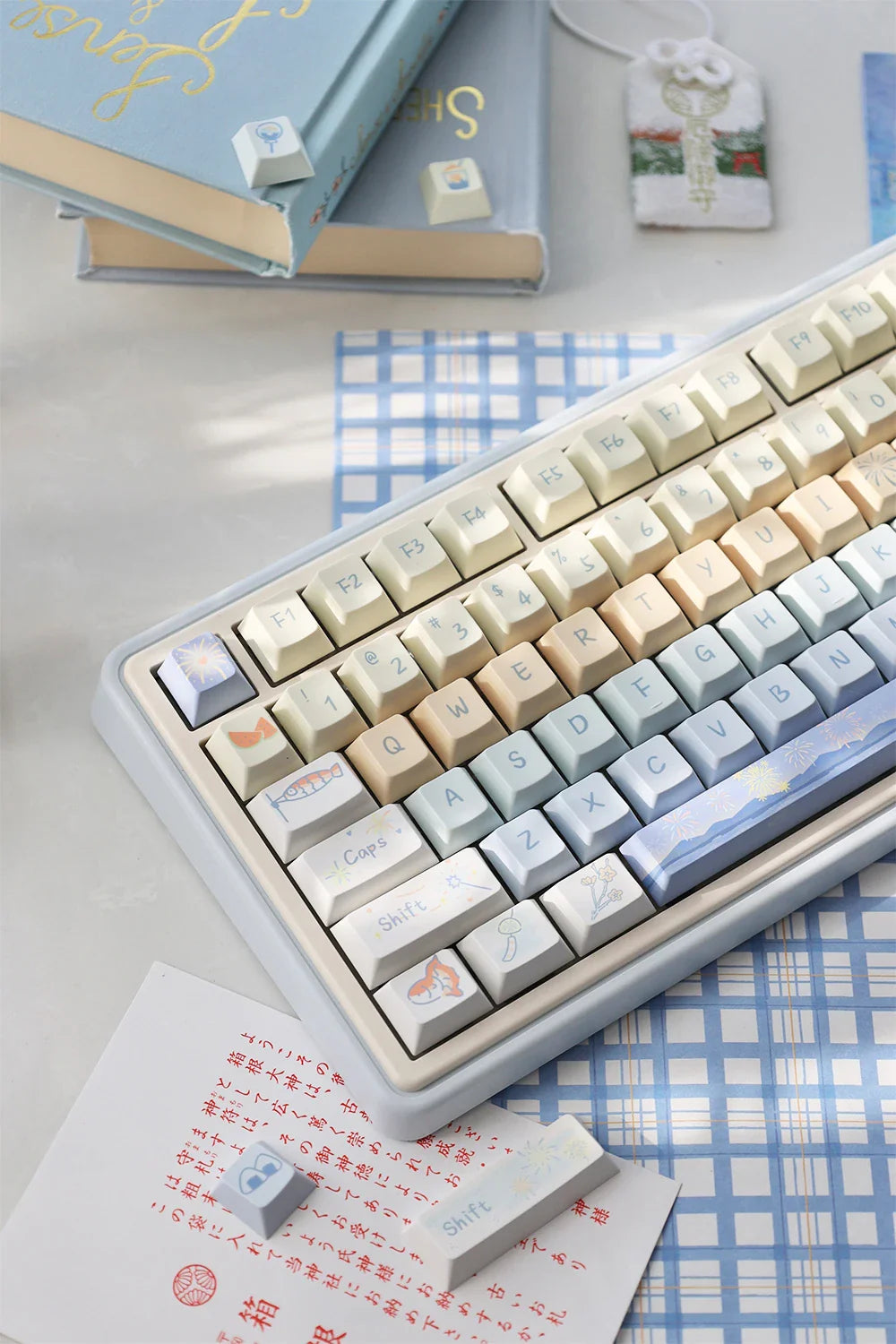 95 Keys Cherry Profile PBT Keycaps Love Letter Theme Key Caps for Gaming Mechanical Keyboard 61/64/68/75/84Keys GMK67 AULA F75